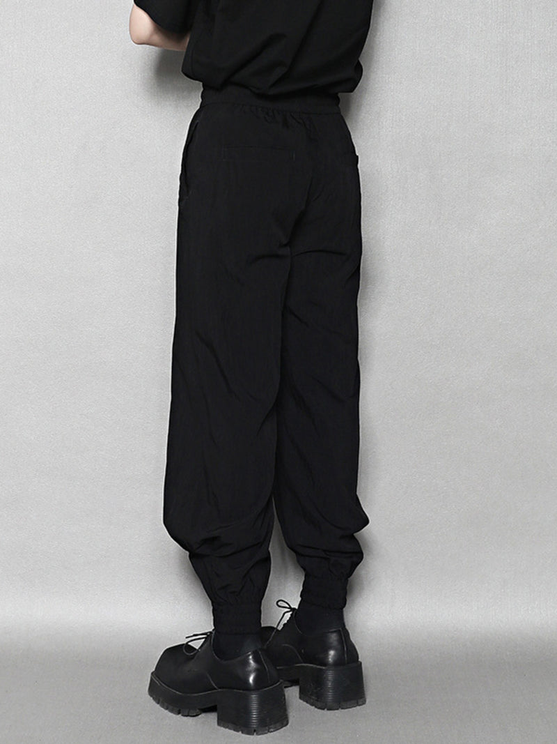 Men's Relaxed Fit Drawstring Ankle Cuffed Pants 4