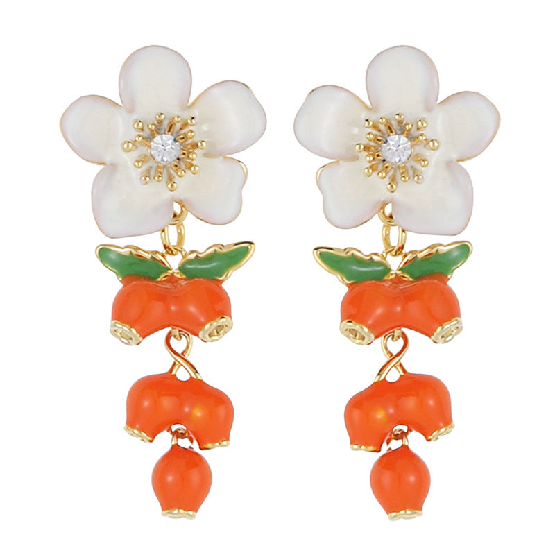 Élodie Enamel Bloom Earrings 1