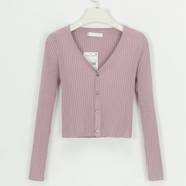 Vera Knit Cardigan in Pink