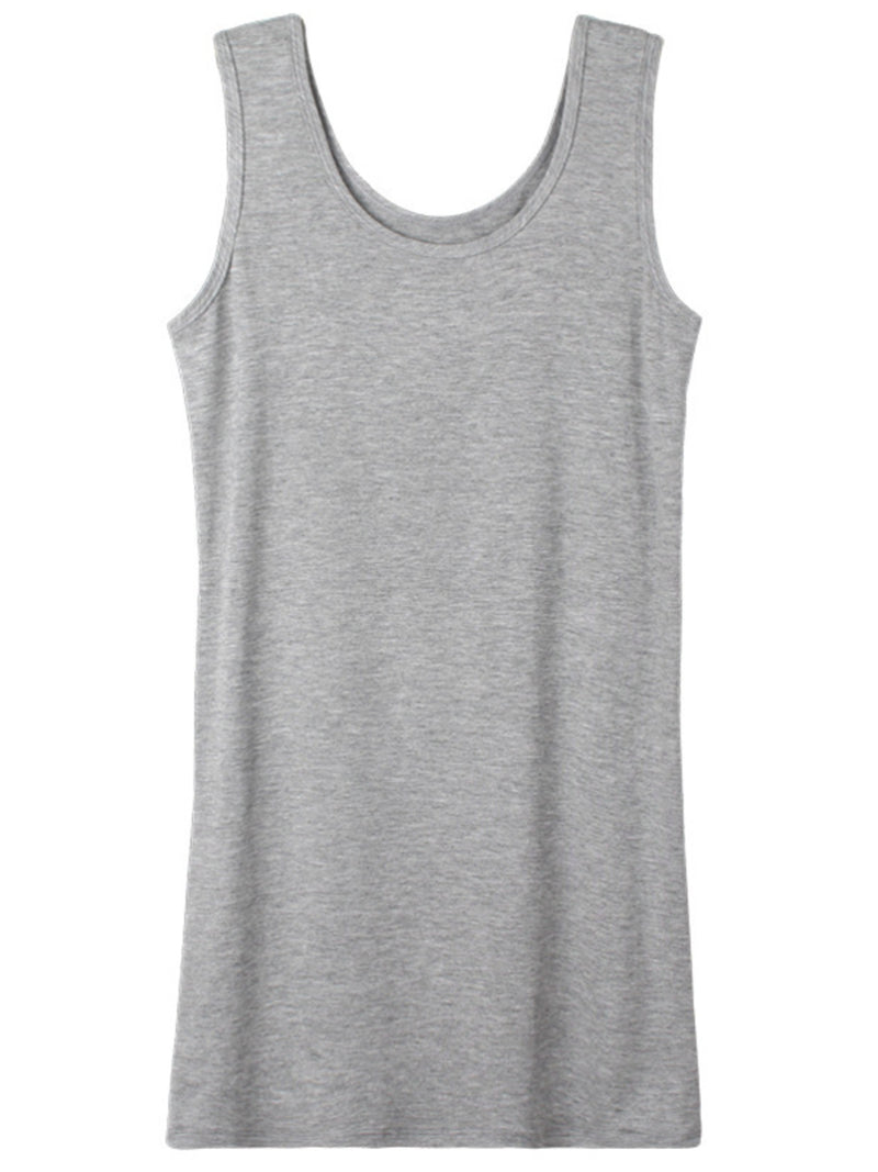 Scoop Neck Mini Dress | Hazel & June Gray Tankini