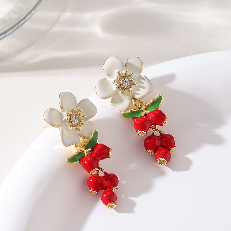 Élodie Enamel Bloom Earrings 3