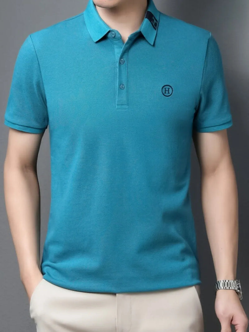 Men's Plus Size Classic Short Sleeve Polo Shirt 2