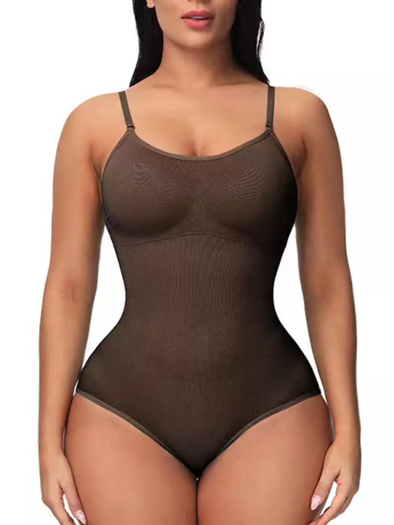 Full Size Seamless Scoop Neck Shaping Bodysuit Plus Size 7