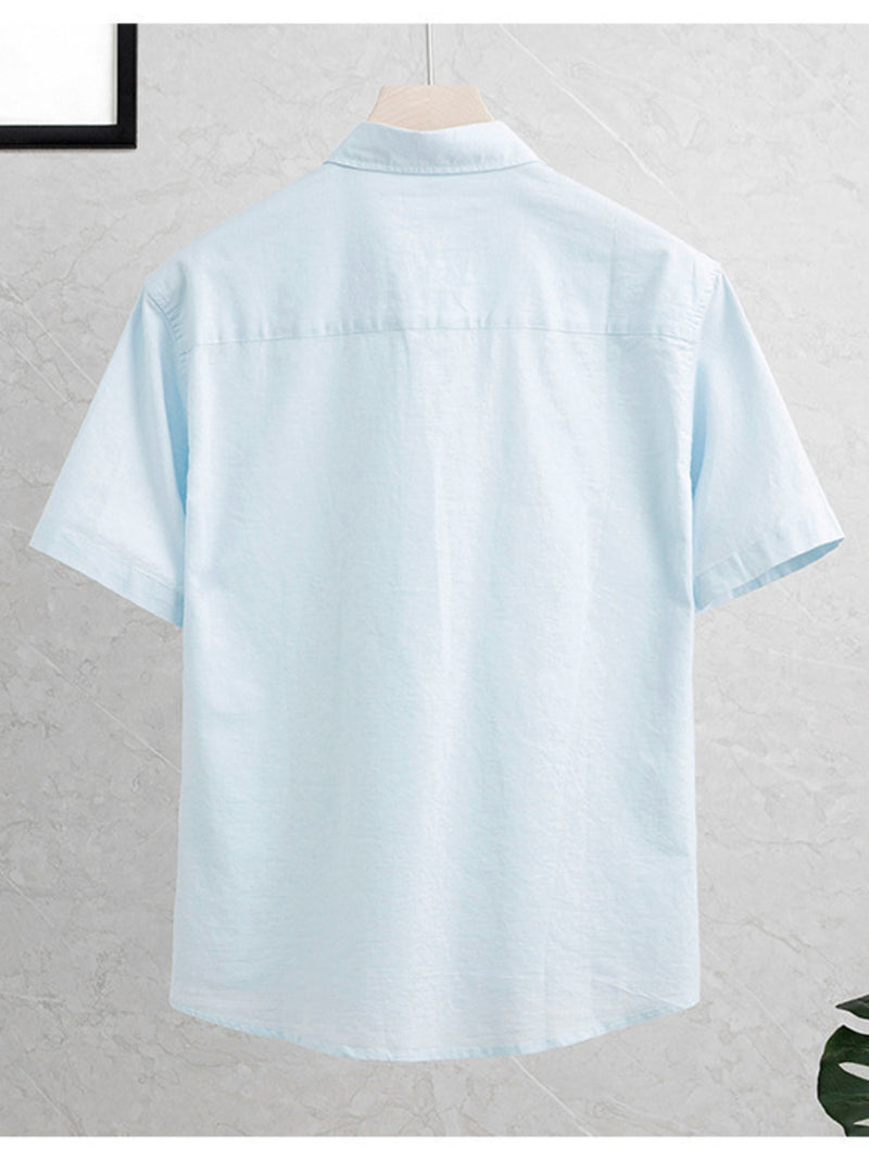 Men's Plus Size Button Up Short Sleeve Shirt 2