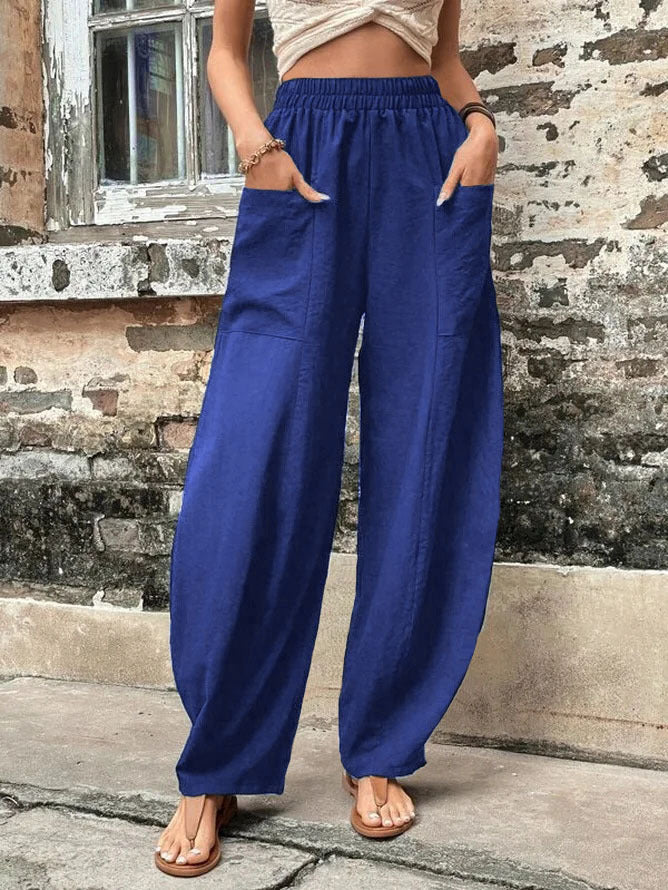 Isla Harem Beach Pants — Blue