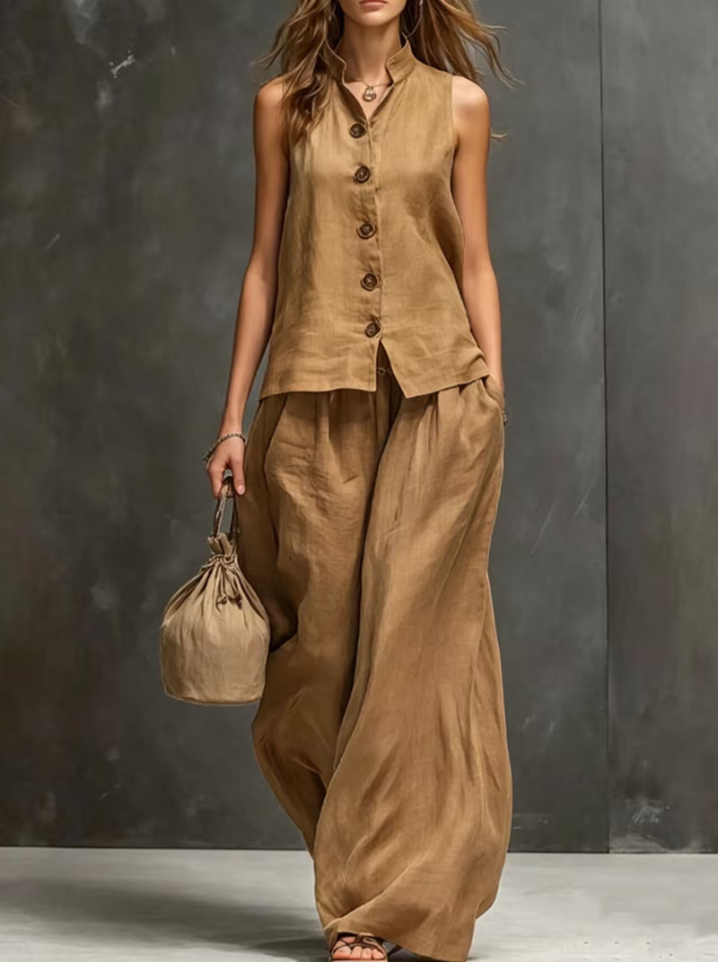 Soleil Linen Waistcoat Co-ord 5