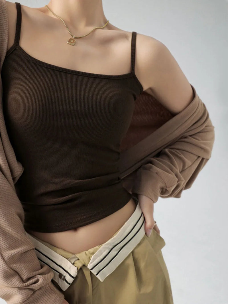 Ribbed Scoop Neck Cami Top 3