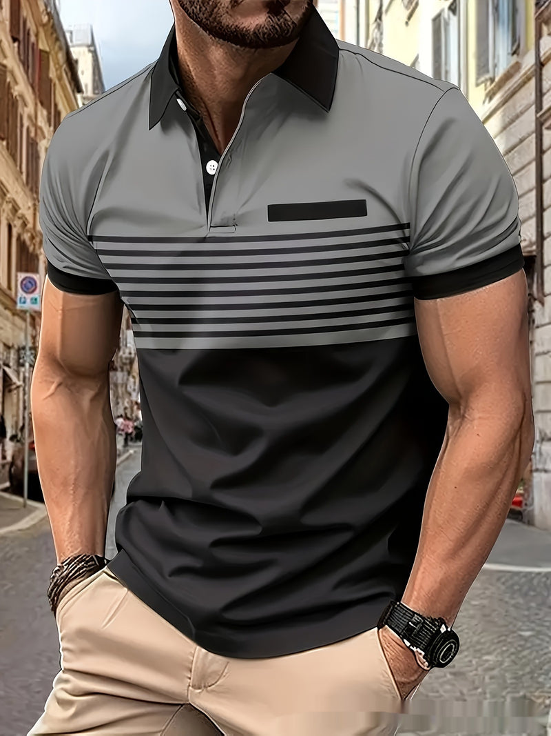 Owen Striped Chest-Pocket Shirt — YFPOLO67