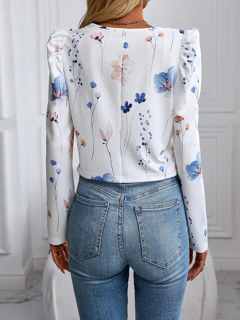 Printed Zip Up Long Sleeve Jacket 6