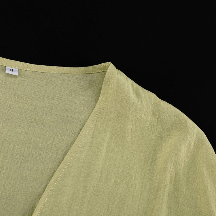 Sage Green Linen 3-Piece Lounge Set 2