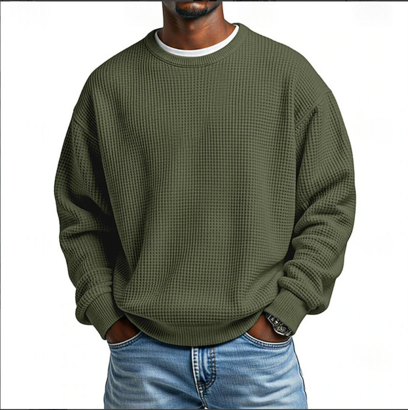 Sudadera de Cuello Redondo Relajada