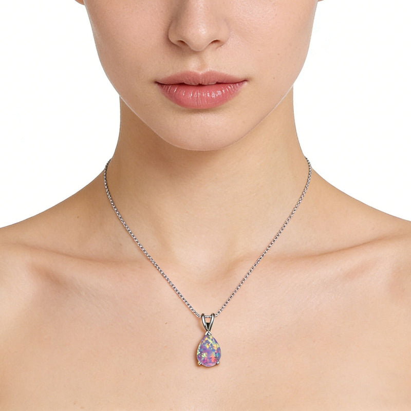 Liora Opal Teardrop Necklace 1