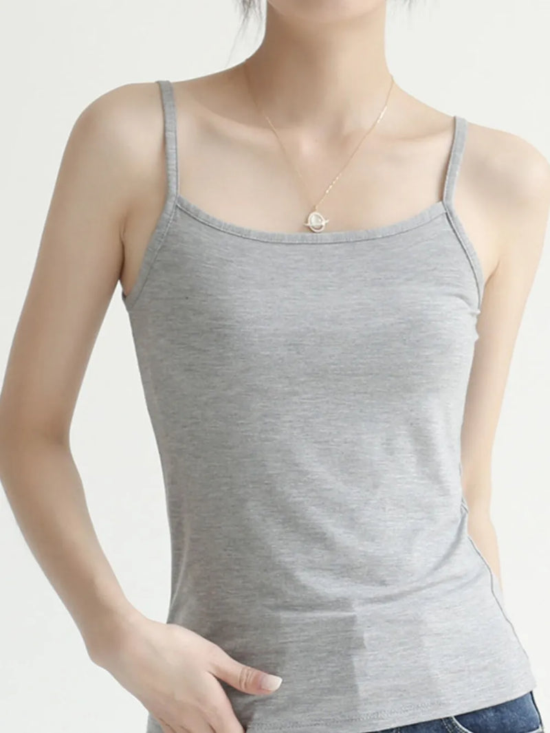 Solid Color Scoop Neck Cami 7