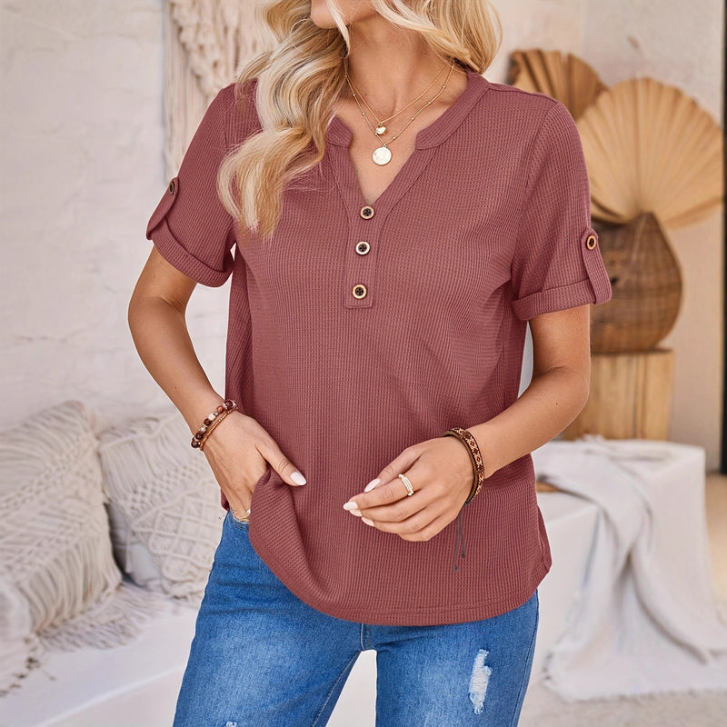 Maren Notch V-Neck Pullover