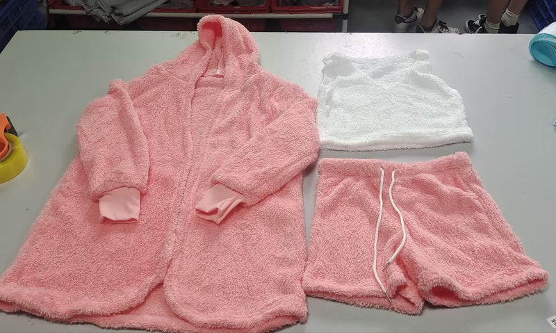 June Crop Lounge Short Set — Pink