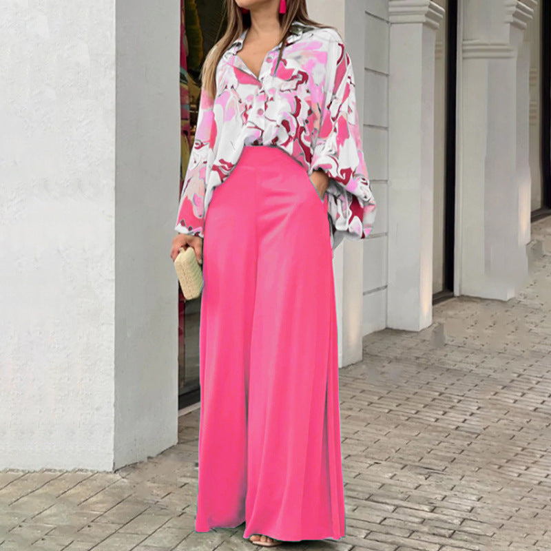 Azalea Watercolour Wide-Leg Two-Piece 4