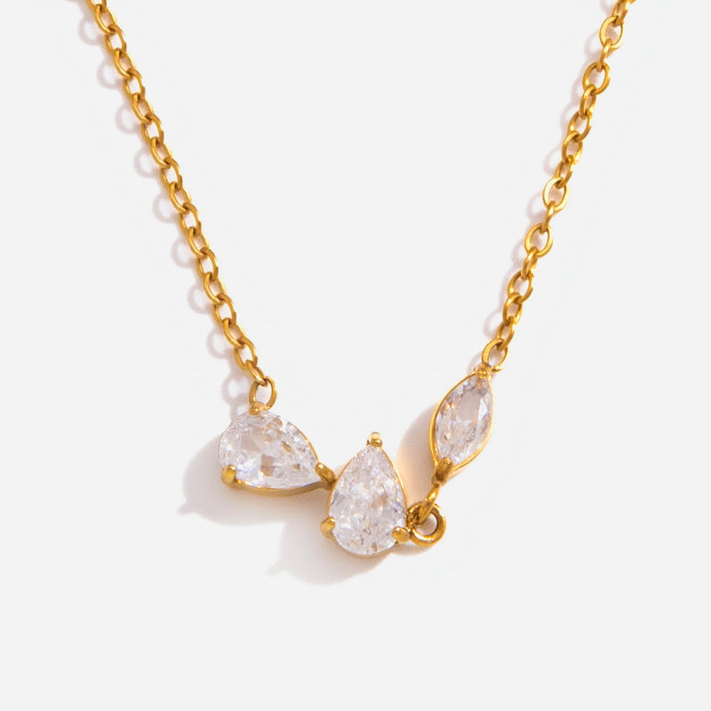 Aria French Zircon Stainless Steel Necklace — 5