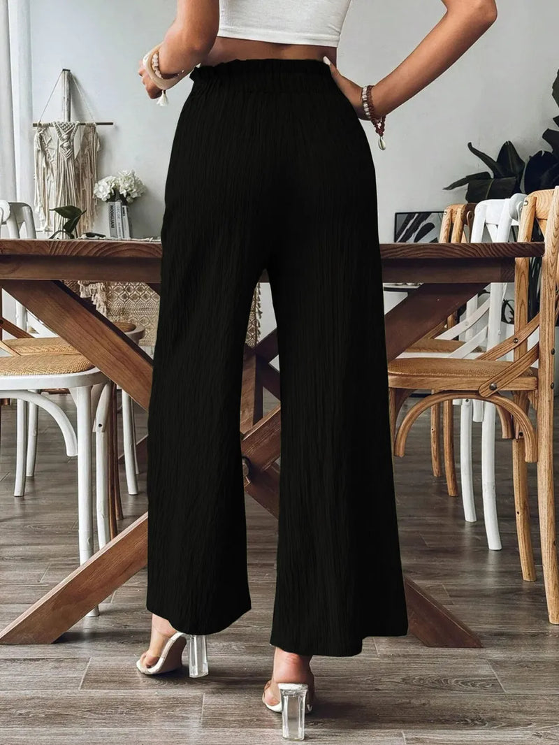 Frill Wide Leg Pants 8