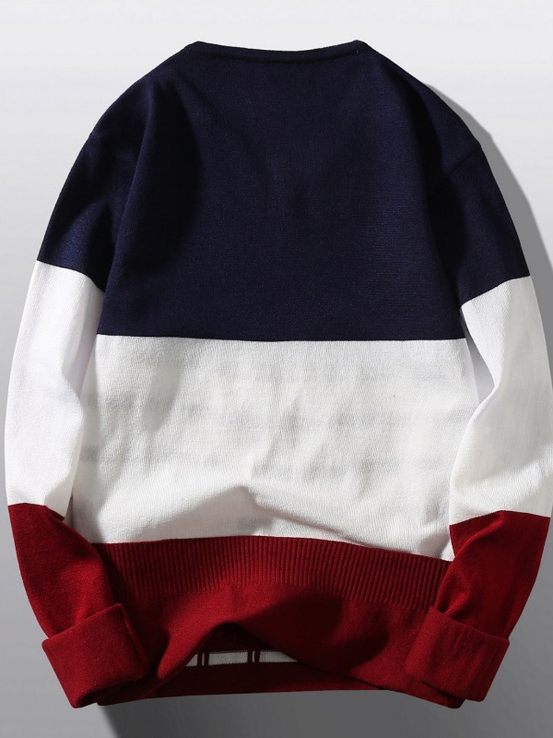 Men's V-Neck Long Sleeve Sweater 2