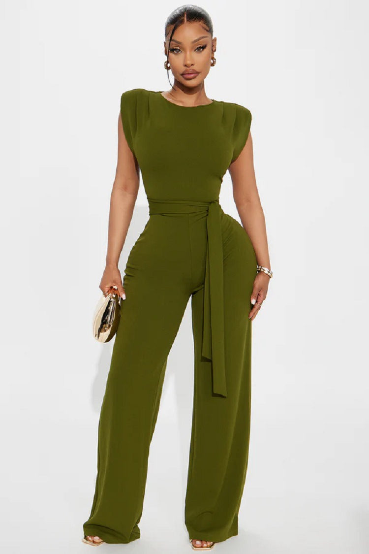 Saffron Tie-Waist Wide-Leg Jumpsuit 2