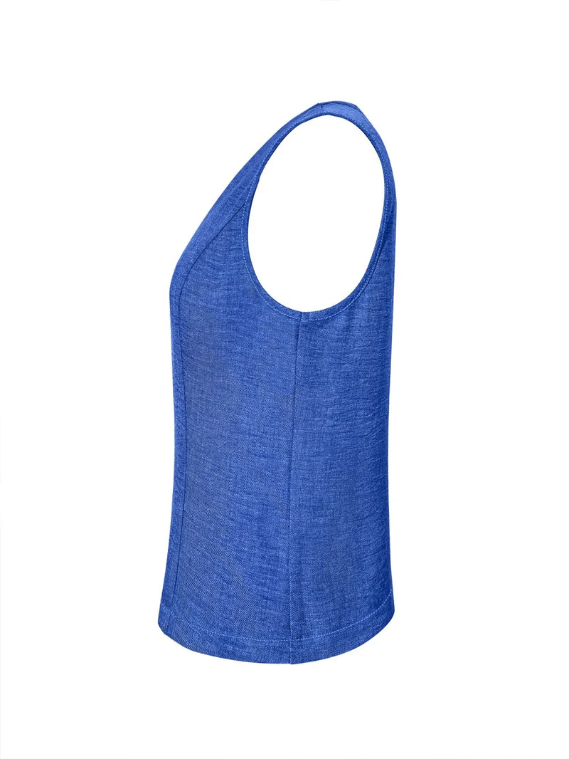 V-Neck Button Up Vest Coat 3