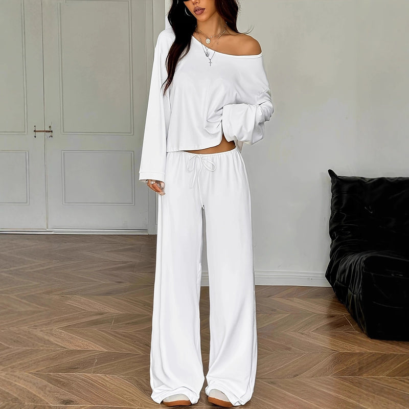 Vivienne Satin Top & Trouser Set 2