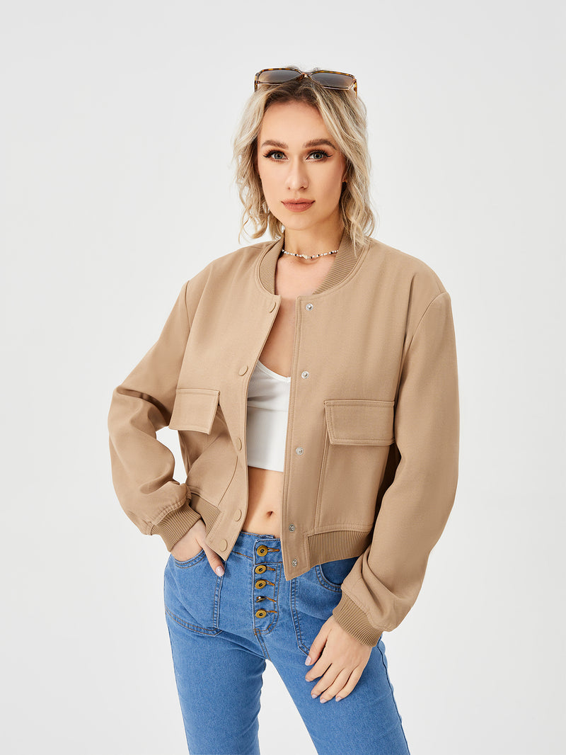 Wren Khaki Bomber Jacket