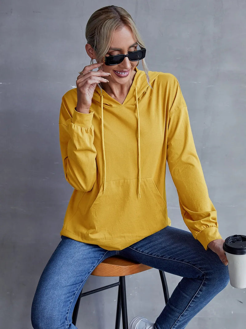Ivy Lane Drawstring Pocketed Dropped Shoulder Hoodie 2