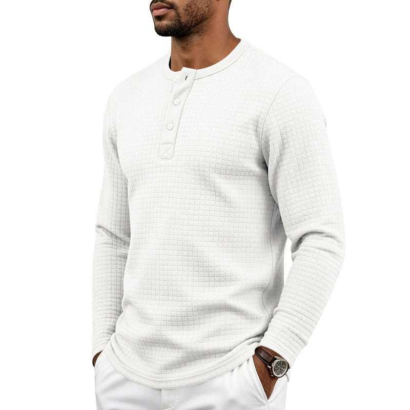 Henley de Cuadros Jacquard