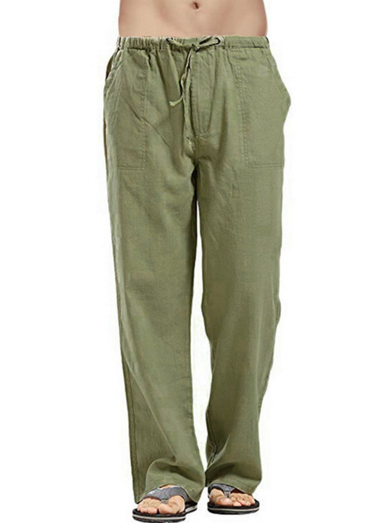 Men's Full Size Drawsting Straight Leg Pants Plus Size 11