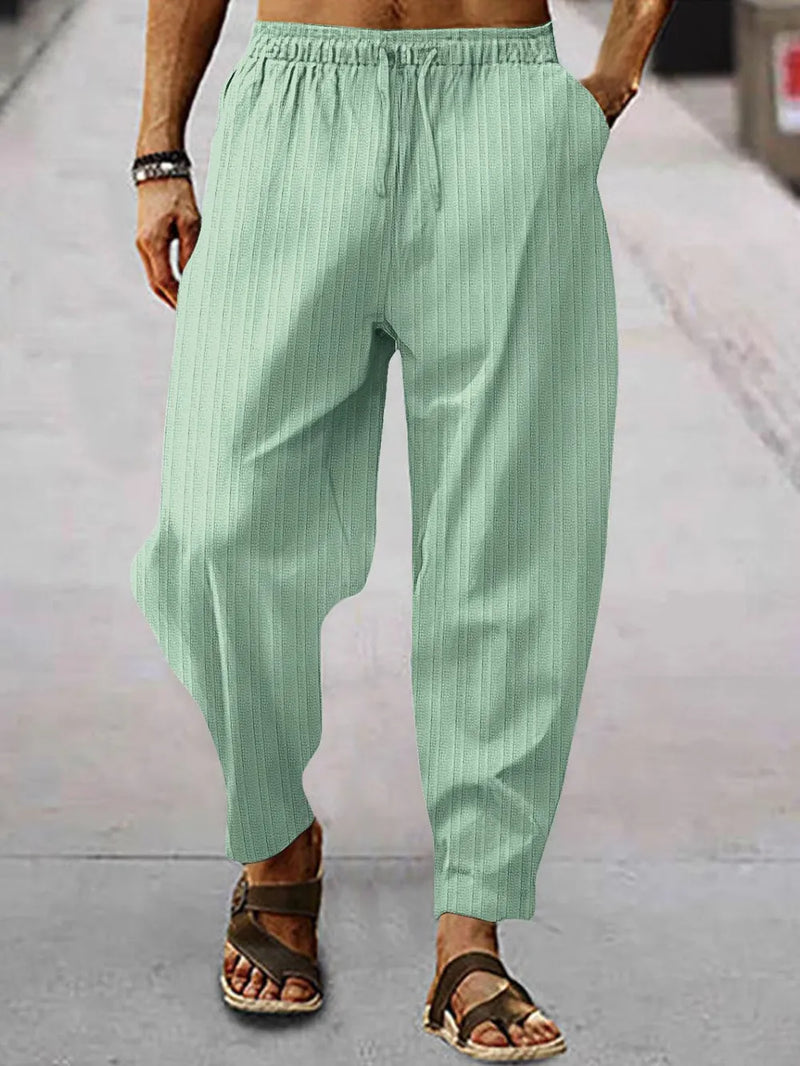 Men's Full Size Drawstring Pants with Pockets Plus Size 6
