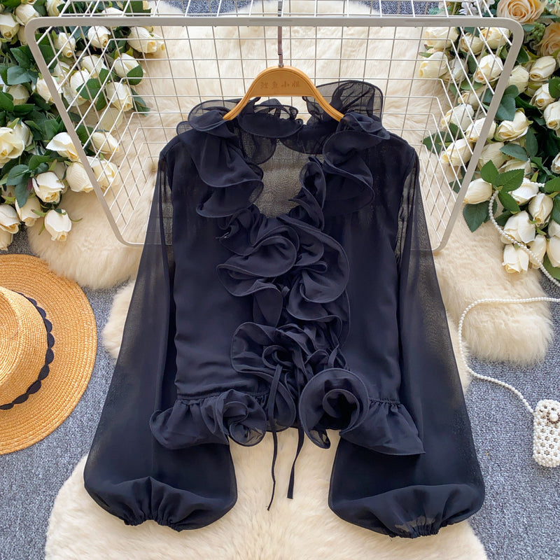 Margaux Ruffled Chiffon Blouse 6