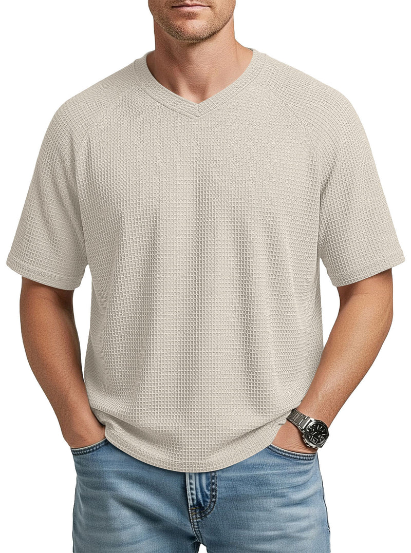Camiseta de Punto Gofre Raglan