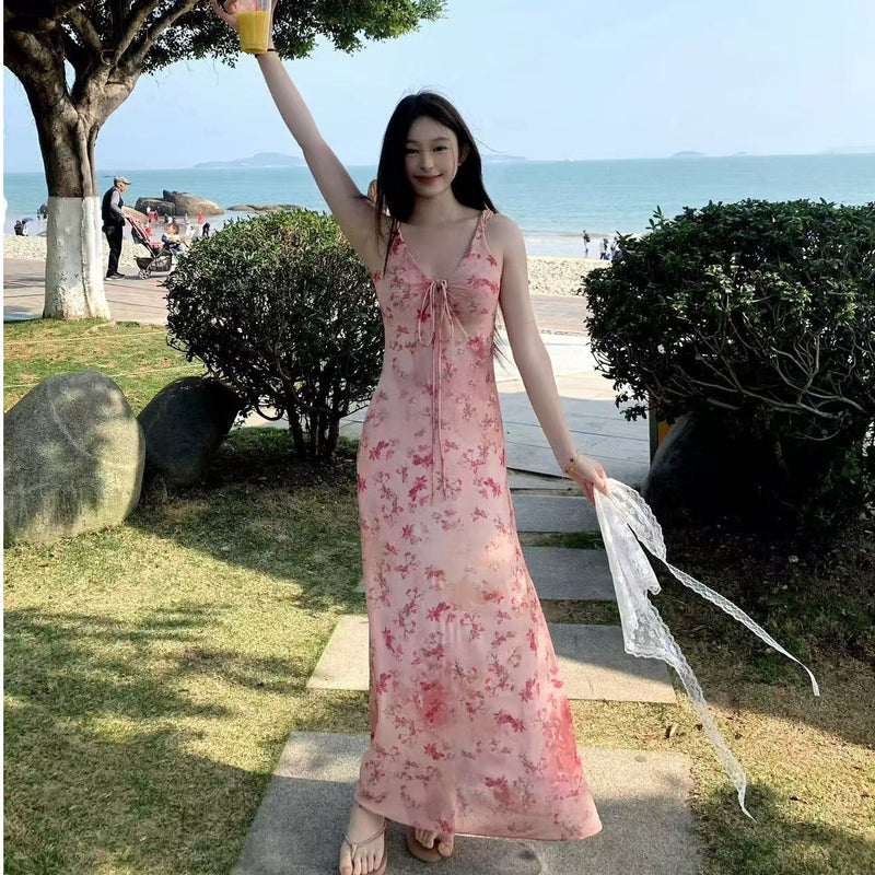 Rosewater Floral Slip Maxi 2