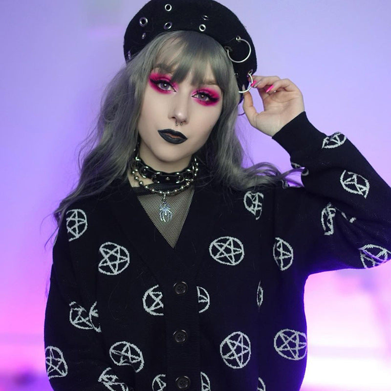 Mae Knit Cardigan Coat in Black