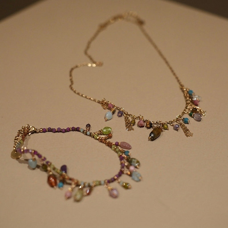 Pearl & Crystal Beaded Necklace 2