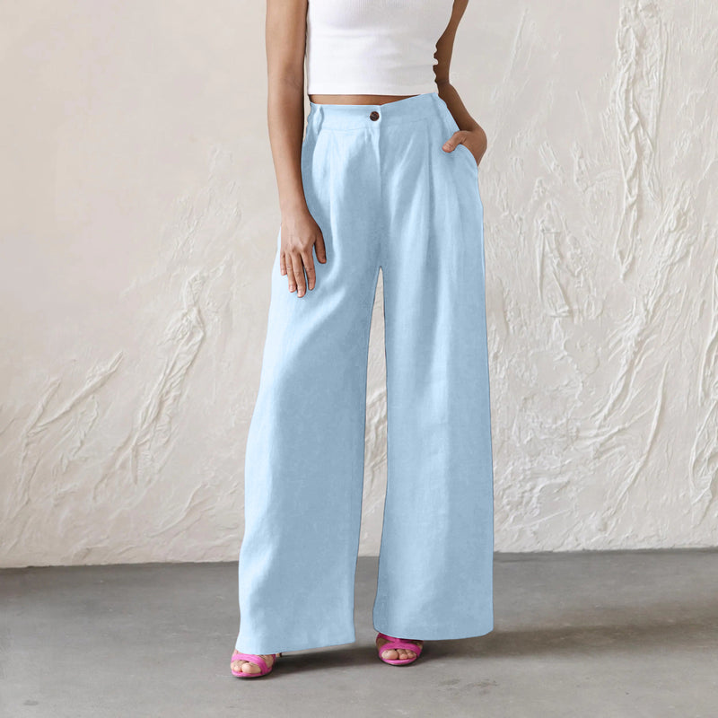 Maren High-Waist Wide-Leg Trousers 12