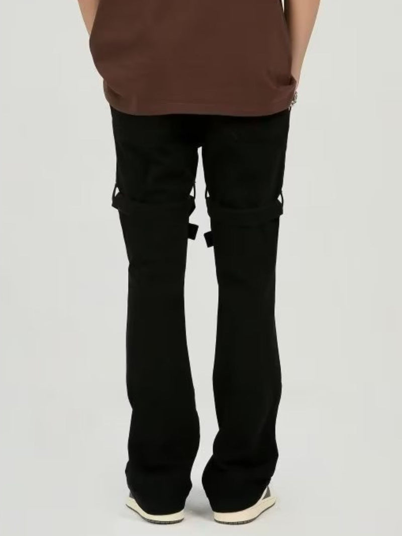 Men's Plus Size Studded Cargo Jeans 3