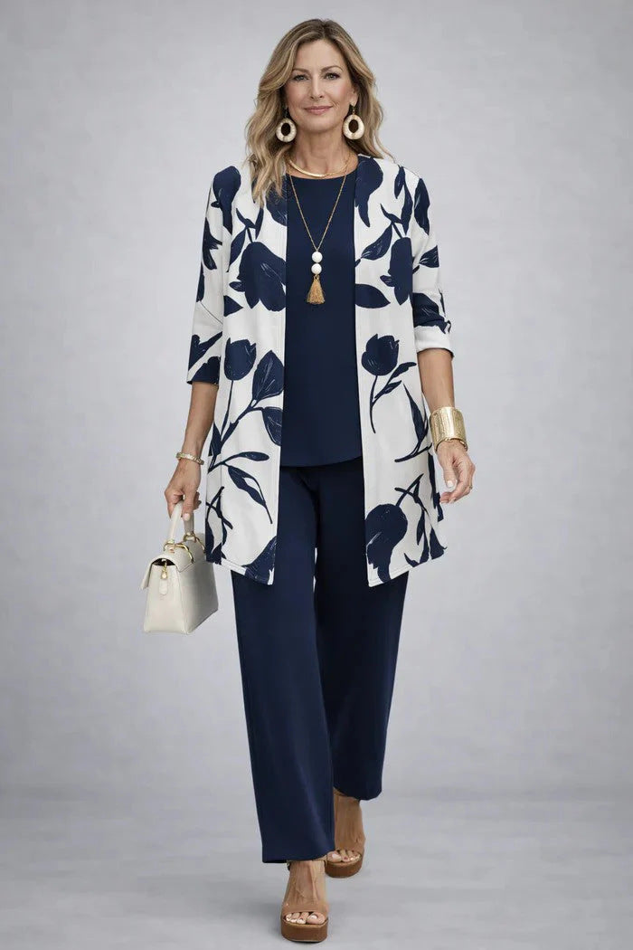 Saskia Linen-Look Three-Piece Set 7