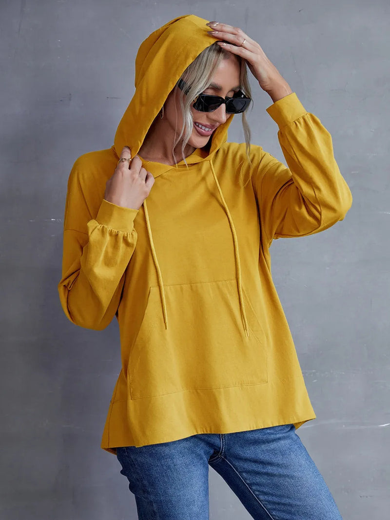 Ivy Lane Drawstring Pocketed Dropped Shoulder Hoodie 4