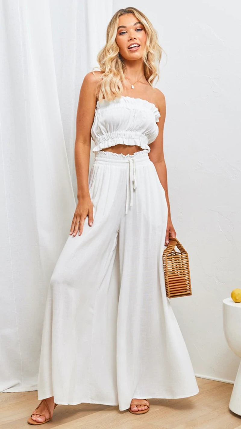 Hugo Relaxed Pants in White