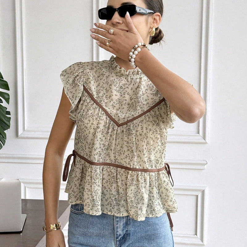 Fleur Floral Chiffon Blouse