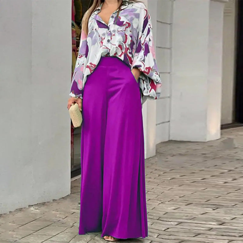 Azalea Watercolour Wide-Leg Two-Piece 5