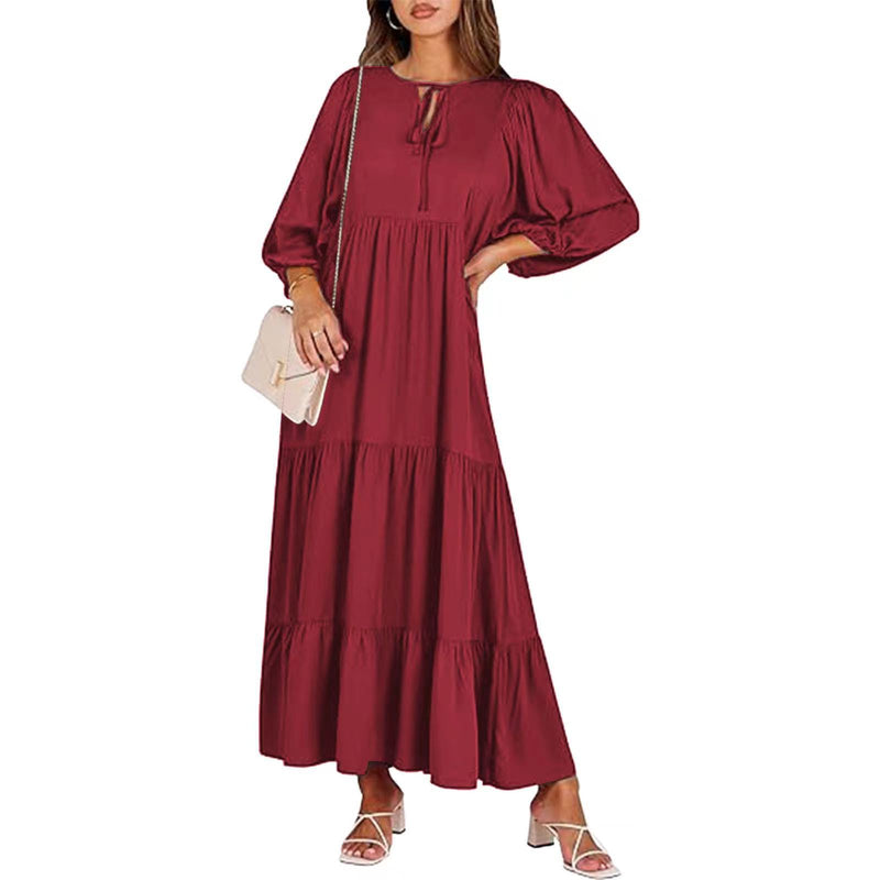 Marisol Bohemian Midi Dress — Red2