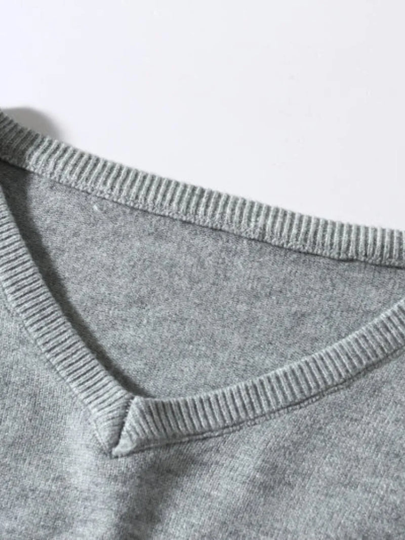 Men's Plus Size Ribbed Hem Long Sleeve Sweater 3