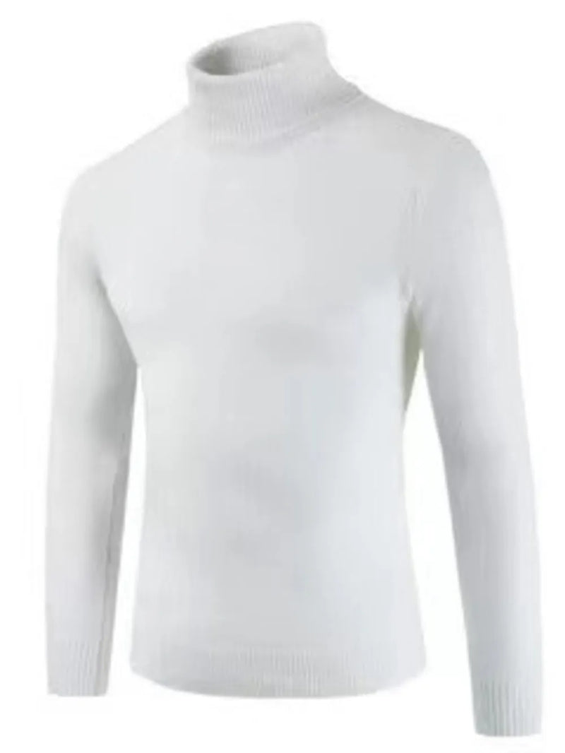 Men's Plus Size Turtleneck Long Sleeve Sweater 6