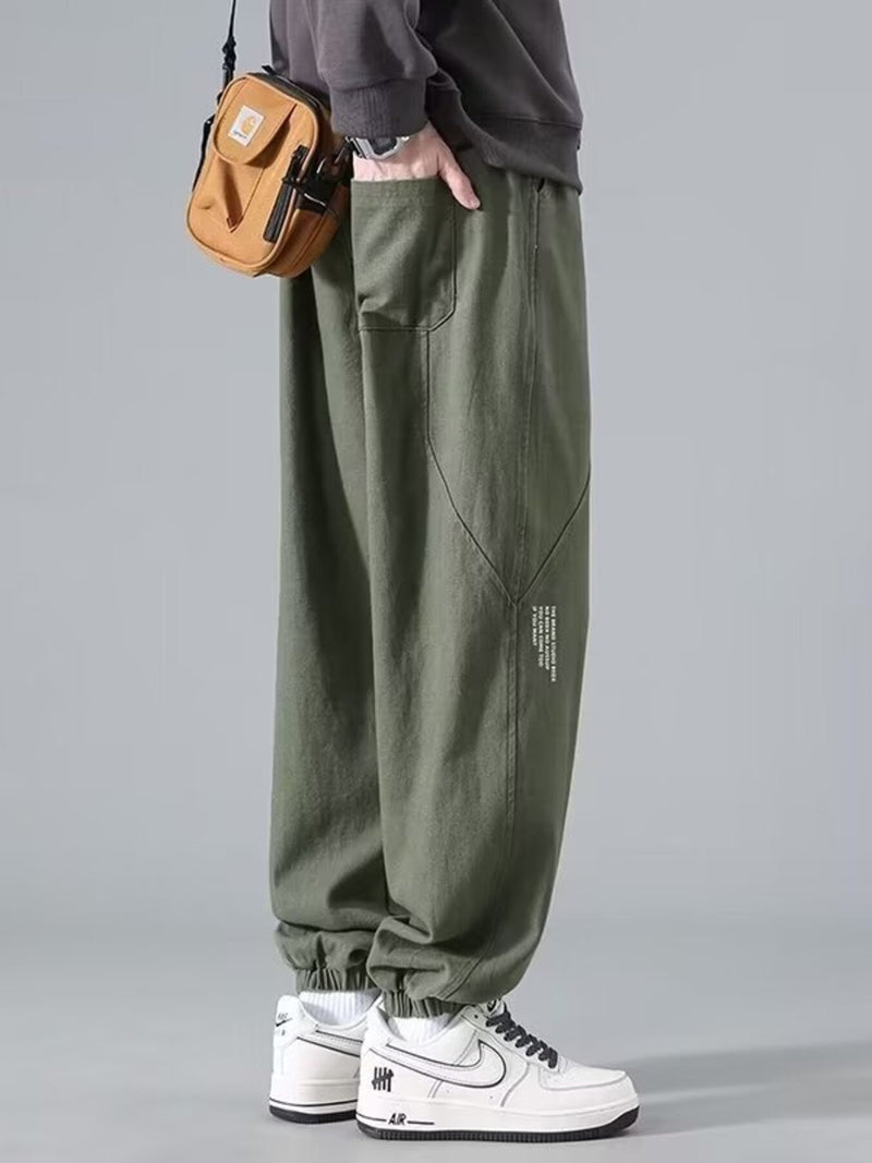 Men's Plus Size Relaxed Fit Jogger Pants Green
