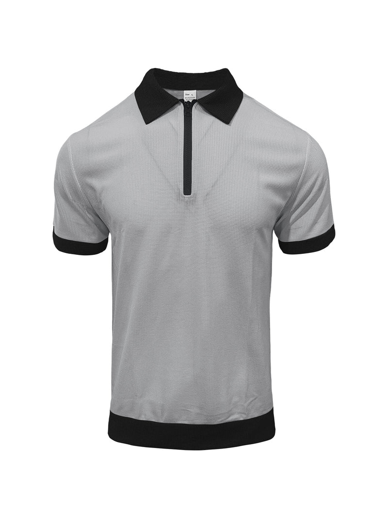 Half-Zip Lapel Polo 1