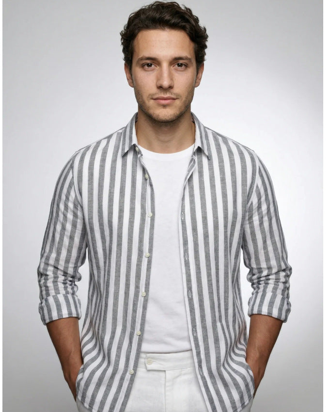 Harbor Striped Long Sleeve Shirt