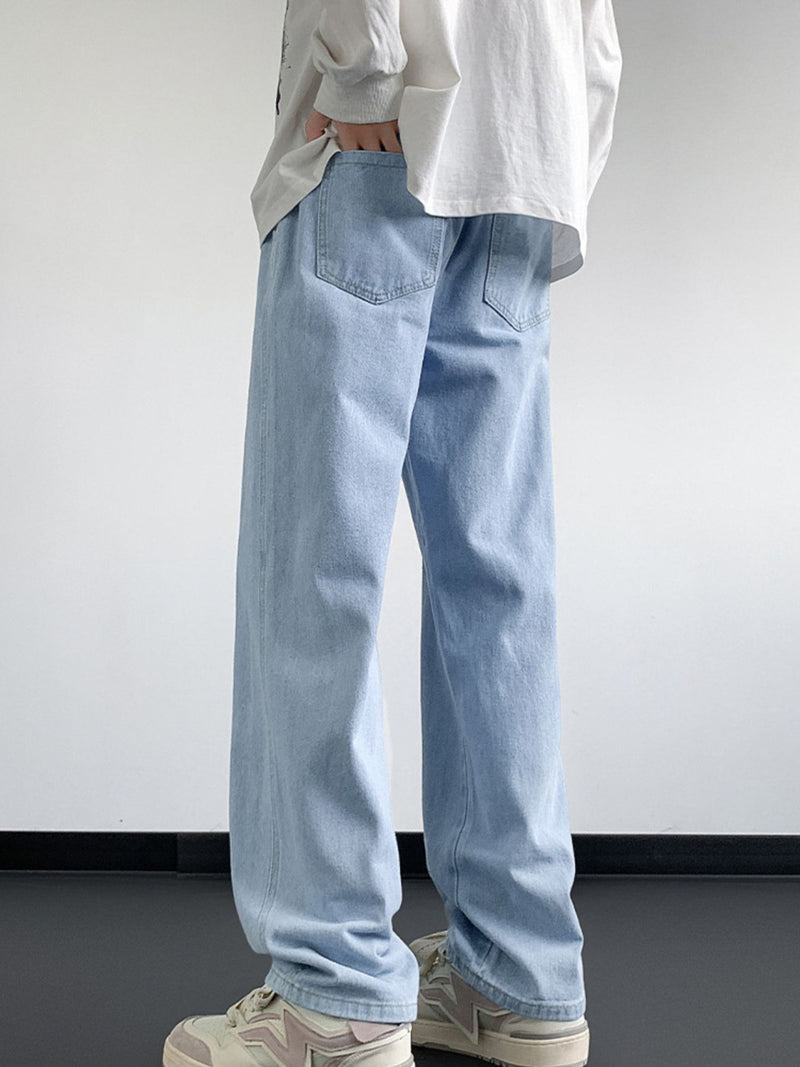 Men's Full Size Wash Loose Fit Jeans Plus Size 9